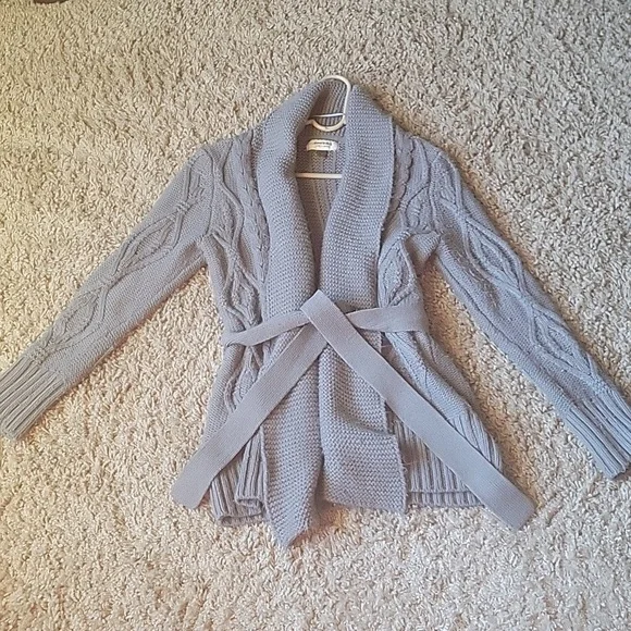 Sonoma cable knit gray sweater - Picture 1 of 6